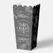 Elegante 4. Linen Hochzeitsfeier Geschenkschachtel (Vorderseite)