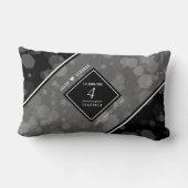 Elegante 4. Linen Hochzeitsfeier Lendenkissen (Rückseite)