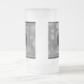 Elegante 4. Linen Hochzeitsfeier Mattglas Bierglas (Mittel)