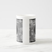 Elegante 4. Linen Hochzeitsfeier Porzellantasse (Vorderseite)