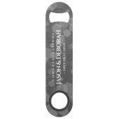 Elegante 4. Linen Hochzeitsfeier Speed Flaschenöffner (Vorderseite)