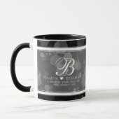 Elegante 4. Linen Hochzeitsfeier Tasse (Links)