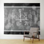 Elegante 4. Linen Hochzeitsfeier Wandteppich (Beispiel (Horizontal))