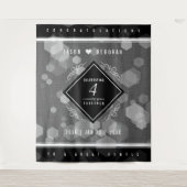 Elegante 4. Linen Hochzeitsfeier Wandteppich (Vorderseite)