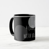 Elegante "4ever With You"-Typografie  Tasse (Vorderseite Links)