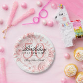 Elegante 50. Geburtstagsparty Rose Gold Pappteller (Party)