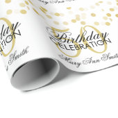 Elegante 50. geschenkpapier (Rolleneckpunkt)