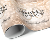 Elegante 50. geschenkpapier (Rolleneckpunkt)