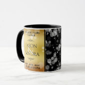 Elegante 50. Goldene Tasse zum Hochzeitstag (Vorderseite Links)