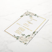 Elegante 50. Hochzeit Einladung in Spanisch (Gedreht)