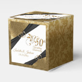 Elegante 50. Hochzeitstag-Jubiläumsbox Geschenkschachtel (Vorderseite)
