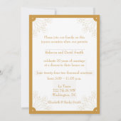 Elegante 50-jährige Jubiläumsveranstaltung Einladung (Rückseite)