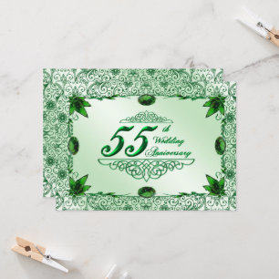 Elegante 55. 12x18 Einladung zum Hochzeitstag
