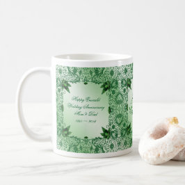 Elegante 55. Hochzeits-Jahrestags-Kaffee-Tasse Kaffeetasse