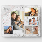 Elegante 5 Foto Collage Lounge Fotoplatte (Vorderseite)