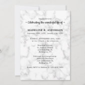 Elegante 5 Fotos Gedenkfeier Einladung (Rückseite)