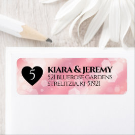 Elegante 5. Rose Quartz Hochzeitstag