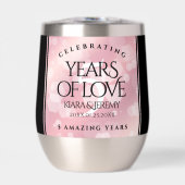 Elegante 5. Rose Quartz Hochzeitstag (Vorderseite)