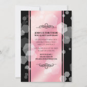 Elegante 5. Rose Quartz Hochzeitstag Einladung (Rückseite)