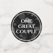 Elegante 5. Rose Quartz Hochzeitstag Konfetti (Klein Vorderseite)