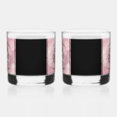 Elegante 5. Rose Quartz Hochzeitstag Whiskyglas (Rechts)