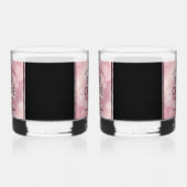 Elegante 5. Rose Quartz Hochzeitstag Whiskyglas (Links)