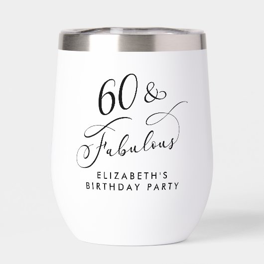 Elegante 60. Geburtstagsparty (Rückseite)