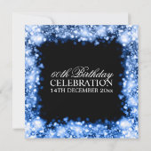 Elegante 60. Geburtstagsparty Einladung (Rückseite)