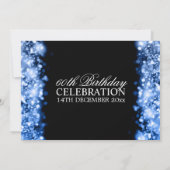 Elegante 60. Geburtstagsparty Einladung (Rückseite)