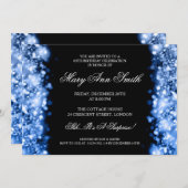 Elegante 60. Geburtstagsparty Einladung (Vorne/Hinten)