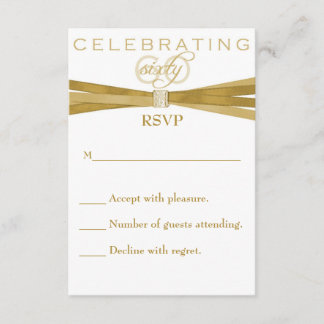 Elegante 60. Geburtstagsparty Einladungen RSVP Car