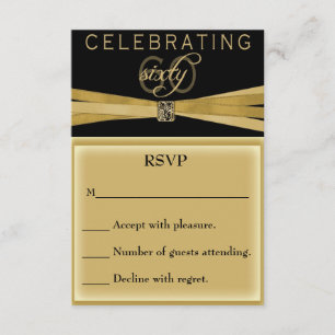 Elegante 60. Geburtstagsparty Einladungen RSVP Car