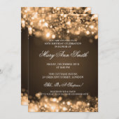 Elegante 60. Geburtstagsparty Gold Feilschenbeleuc Einladung (Vorne/Hinten)