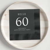 Elegante 60. Geburtstagsparty Servietten Mit Folie