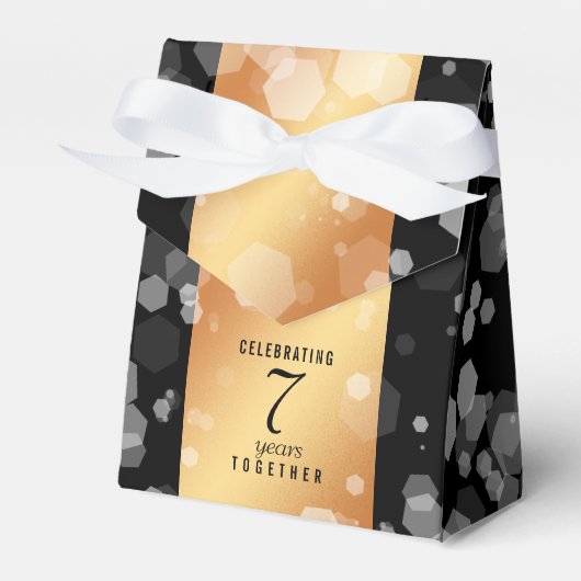 Elegante 7. Geburtstagsfeier der Kupferpresse Geschenkschachtel (Vorderseite)