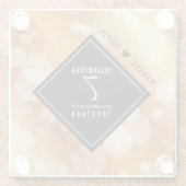 Elegante 7. Geburtstagsfeier der Kupferpresse Glasuntersetzer (Rückseite)