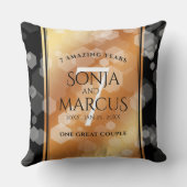 Elegante 7. Geburtstagsfeier der Kupferpresse Kissen (Rückseite)