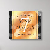 Elegante 7. Geburtstagsfeier der Kupferpresse Leinwanddruck (Vorderseite)