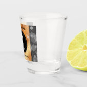 Elegante 7. Geburtstagsfeier der Kupferpresse Schnapsglas (Rechts)