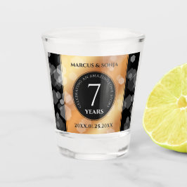 Elegante 7. Geburtstagsfeier der Kupferpresse Schnapsglas