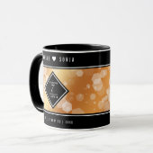 Elegante 7. Geburtstagsfeier der Kupferpresse Tasse (Vorderseite Links)