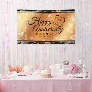 Elegante 7. kupferne Hochzeitstag Banner