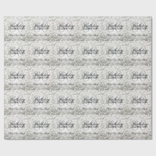 Elegante 80. geschenkpapier (Flach)