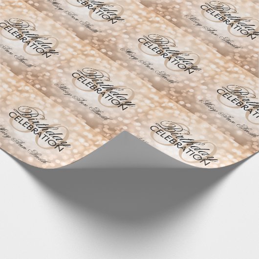 Elegante 80. geschenkpapier (Ecke)