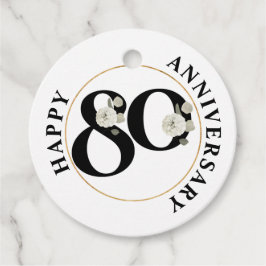 Elegante 80-jährige Geburtstagsfeiertags-Feigwaren Geschenkanhänger