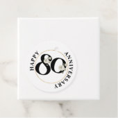 Elegante 80-jährige Geburtstagsfeiertags-Feigwaren Geschenkanhänger (Beispiel)