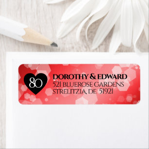 Elegante 80. Ruby Hochzeitstag Jahrestagsfeier