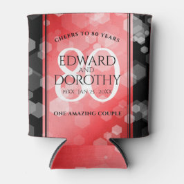 Elegante 80. Ruby Hochzeitstag Jahrestagsfeier Dosenkühler