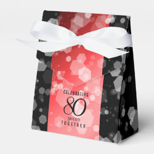 Elegante 80. Ruby Hochzeitstag Jahrestagsfeier Geschenkschachtel