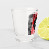 Elegante 80. Ruby Hochzeitstag Jahrestagsfeier Schnapsglas (Links)